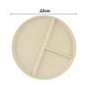 Divided Plate 3 Compartment Reusable Fruit Salad Food Dinner Tray Dinnerware