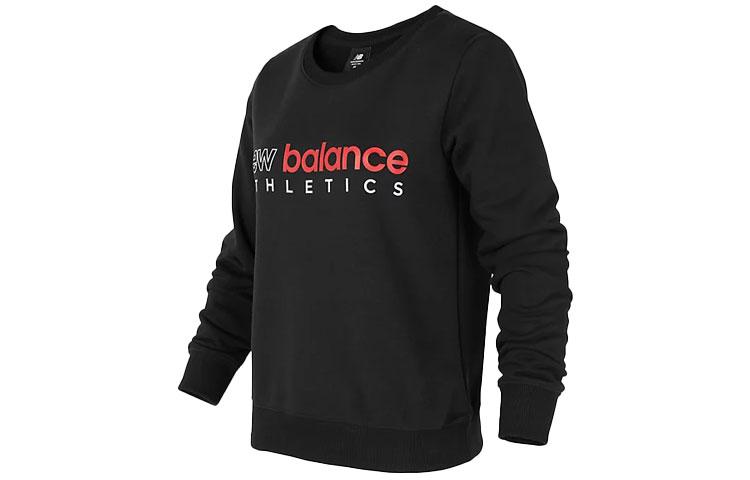 New Balance Sweatshirts Women s Black Crew Neck Moderate Regular AWT01559-BK S