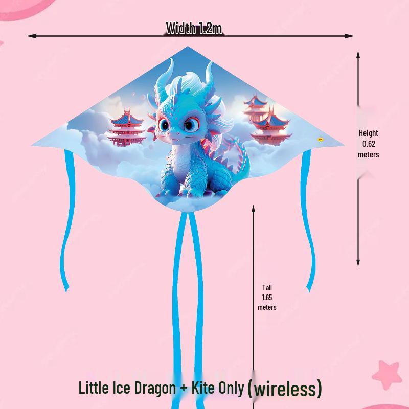Weifang Pterodactyl Dragon Kite: Ice & Fire Design for Adults & Kids