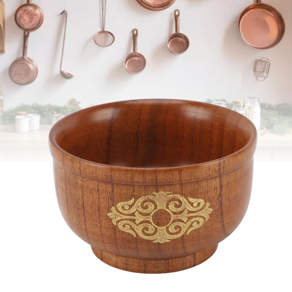 Bol lemn Jujuba acru   Anti-opărire   Bol de orez pentru mâncare ceai cu lapte supă