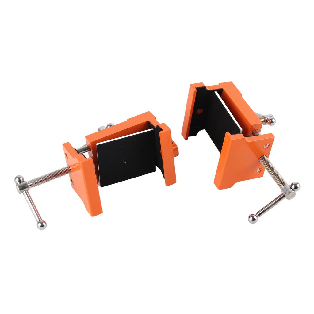 2pcs Cabinet Claw Professional Metal Cabinetry Clamp with Hex Wrench for Display Cabinet Orange