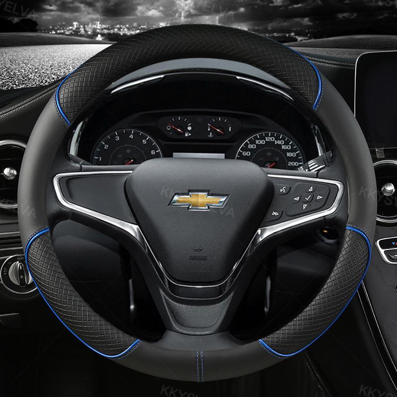 Autó kormánylapát 38cm 15" Bőr Chevrolet Cruze Malibu Sail Spark Captiva Equinox Trax/Tracker AVEO Lova RV-hez