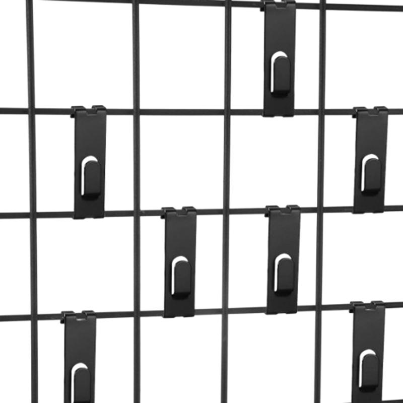 10pcs Rusts Resistant Hangers Heavy Duty Grid Wall Hooks Rustproof Metal Hooks For Decorative Storage Solution