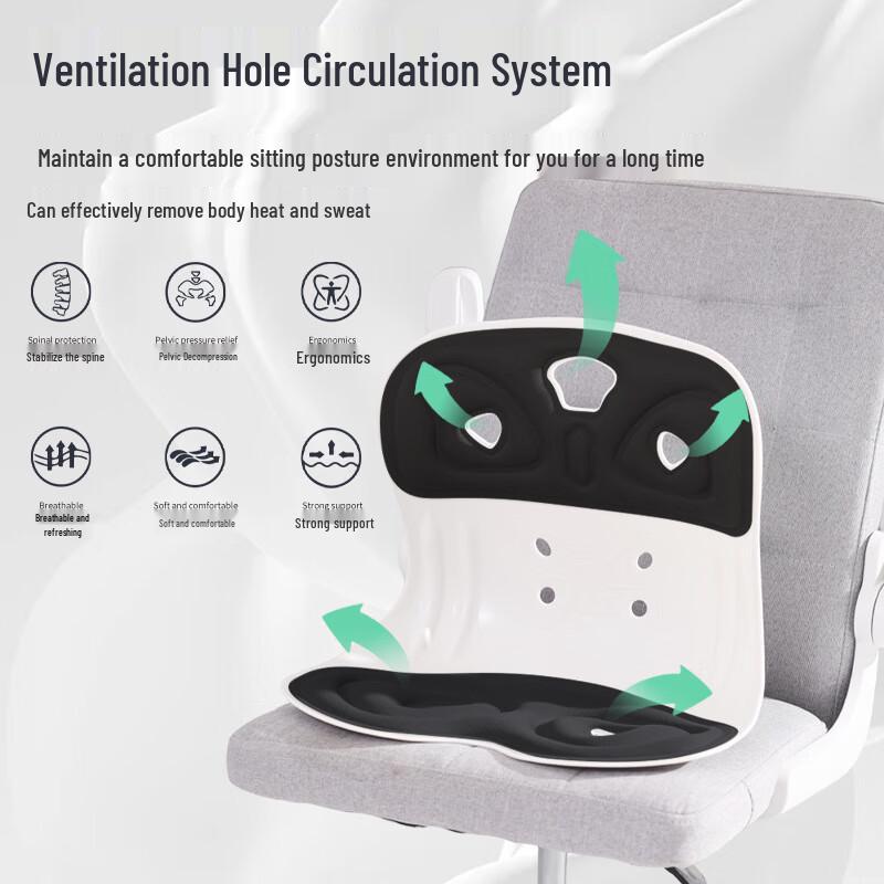 Miling Lumbar Support Office Seat Cushion