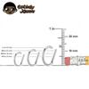 ASTM F136 Titanium Nose Ring Piercing 8/10/12mm Nose Ring D Shape Segment Clicke Cartilage Tragus Helix Industrial Piercing Body