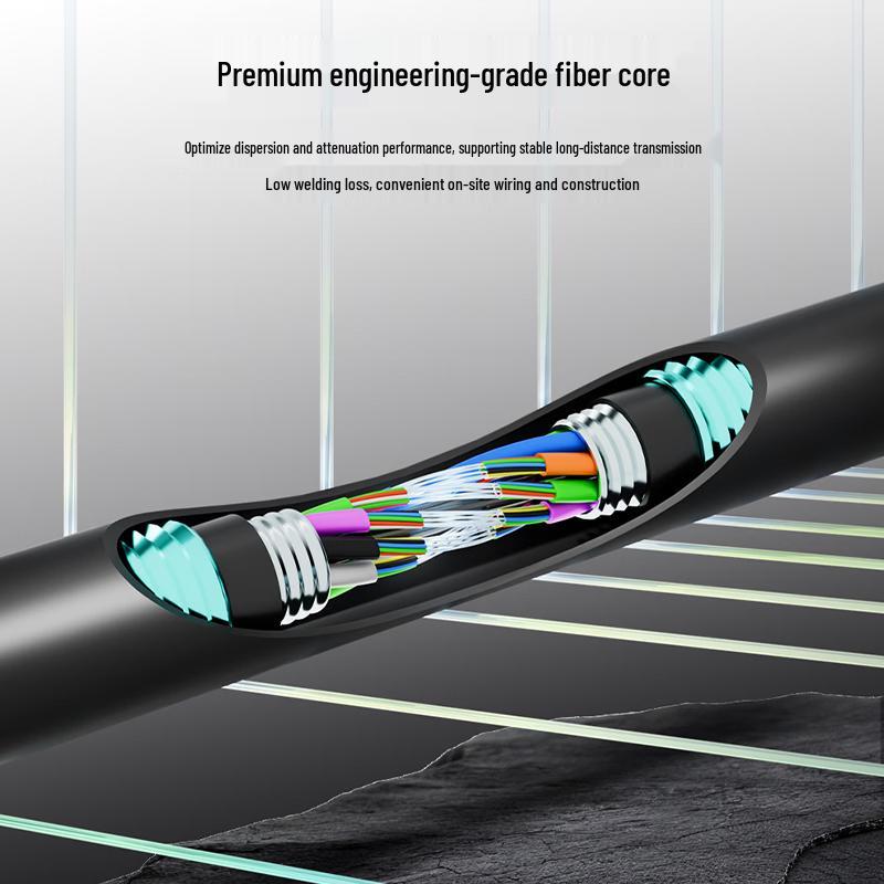 Dasheng Light Outdoor Heavy Armored Flame Retardant Railway Fiber Optic Cable