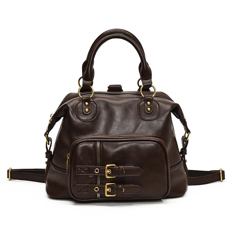 

Ремень Дизайн Небольшие сумки через плечо из искусственной кожи Женская сумка через плечо для женщин 2024 Новые сумки и кошельки с короткими ручками кофейный