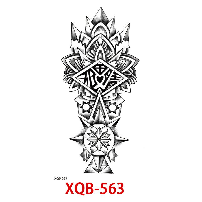 Small Full Arm Tattoo Sticker, Flower Letters, Plain Flower Tattoo Sticker Tattoo