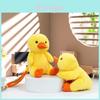 Kleines gelbes Enten-Stofftier mit süßem Cartoon-Design für Kinder und als Taschenanhänger