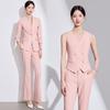 Women's High-End Pink Suit Set: 2025 Spring/Autumn Professional Vest for Management Workwear