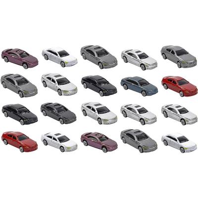 XIANFQNKJ Scale Car Model Set of 20 Miniature Cars for Architectural Urban Railway Scenery Miniature Fun Gift for Hobbies 1/150 Dioramas, Models,