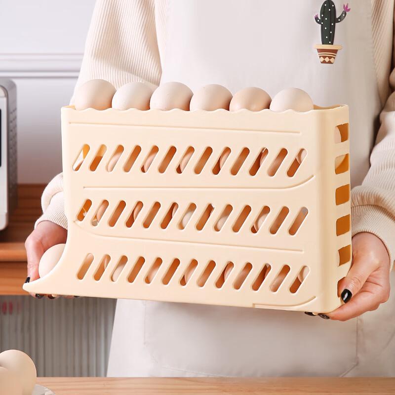 

Slide-Out 3-Tier Refrigerator Egg Dispenser