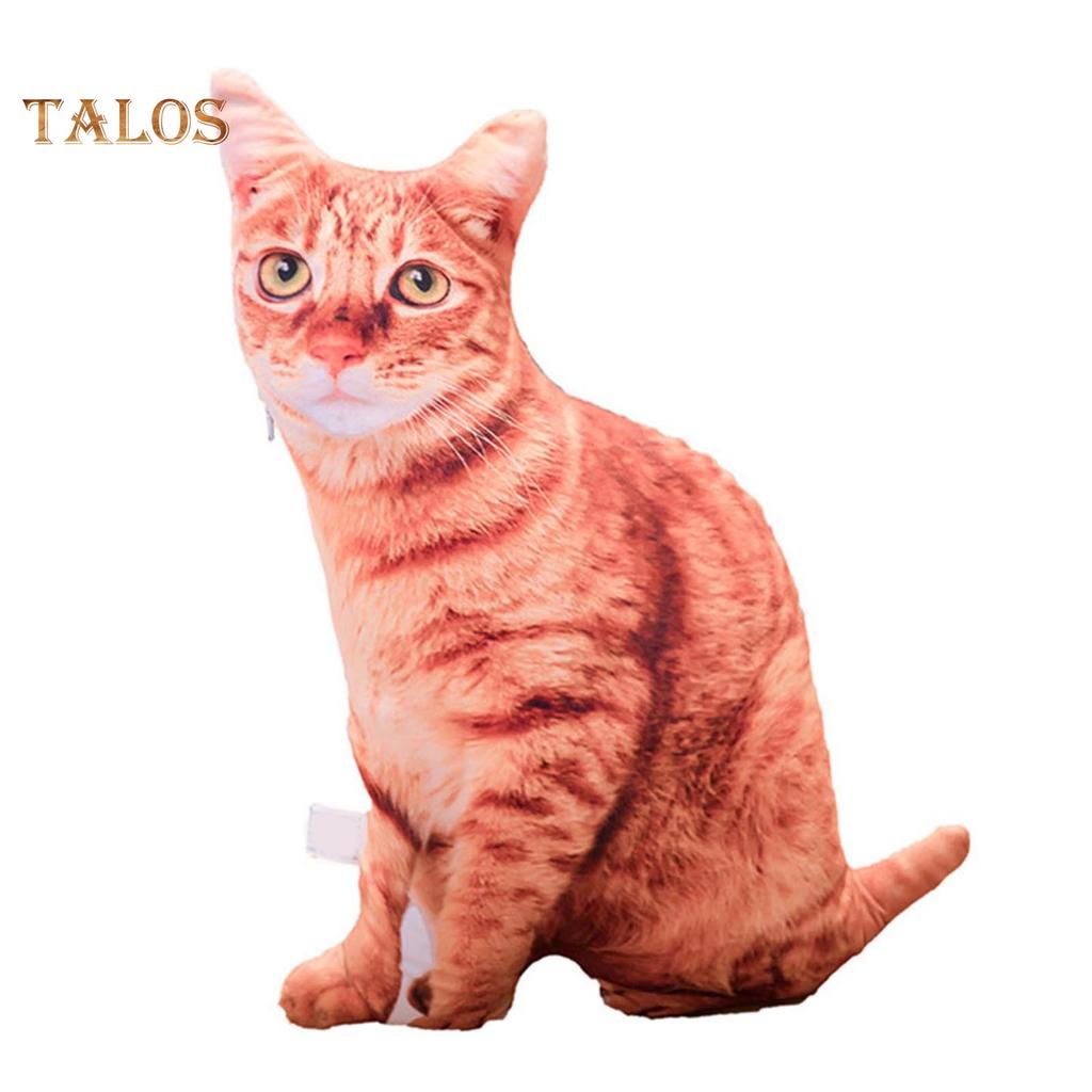Baby-k 50cm Cute Simulation Three-dimension Cat Pillow Tiger Pattern Plush Doll Toy