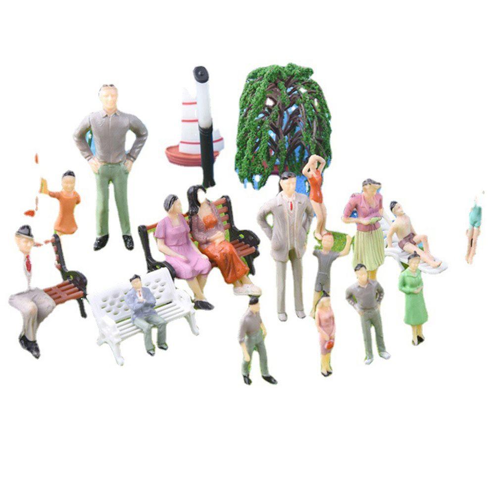 Scale Mixed Color Pose DIY Plastic People People Figures Character Model Scale Model