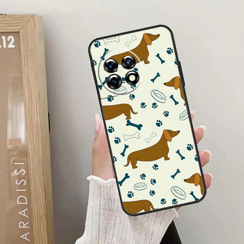 Sausage Dog Dachshund Quotes Case For OnePlus Nord 5 CE 3 4 Lite N20 N30 OnePlus 13T 13R 12R 10T 10R 10 11 12 13 15 Cover