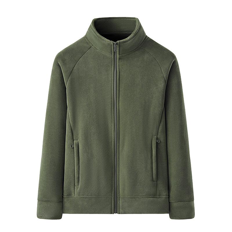 Men's Polar Fleece Jacket Winter Loose Casual Cardigan Lined Thicken Parkas Coats Men's Sweatshirt Outdoor Camping Travel Jacket
