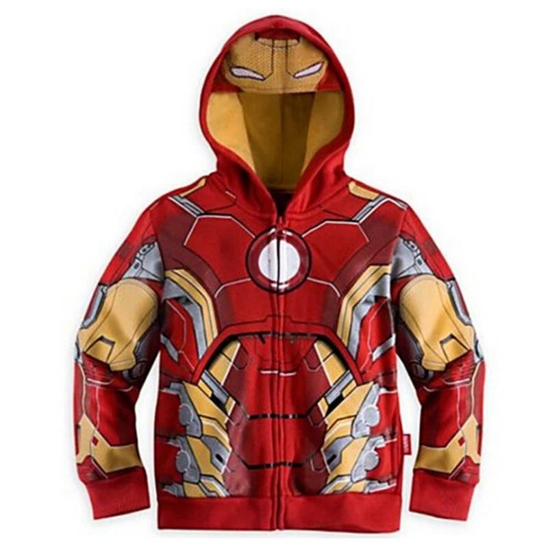 

Новые модели толстовок Marvel с изображением Халка, Человека-паука, Капитана Америки, Мстителей, мультяшный толстовка на молнии, детская одежда. 110