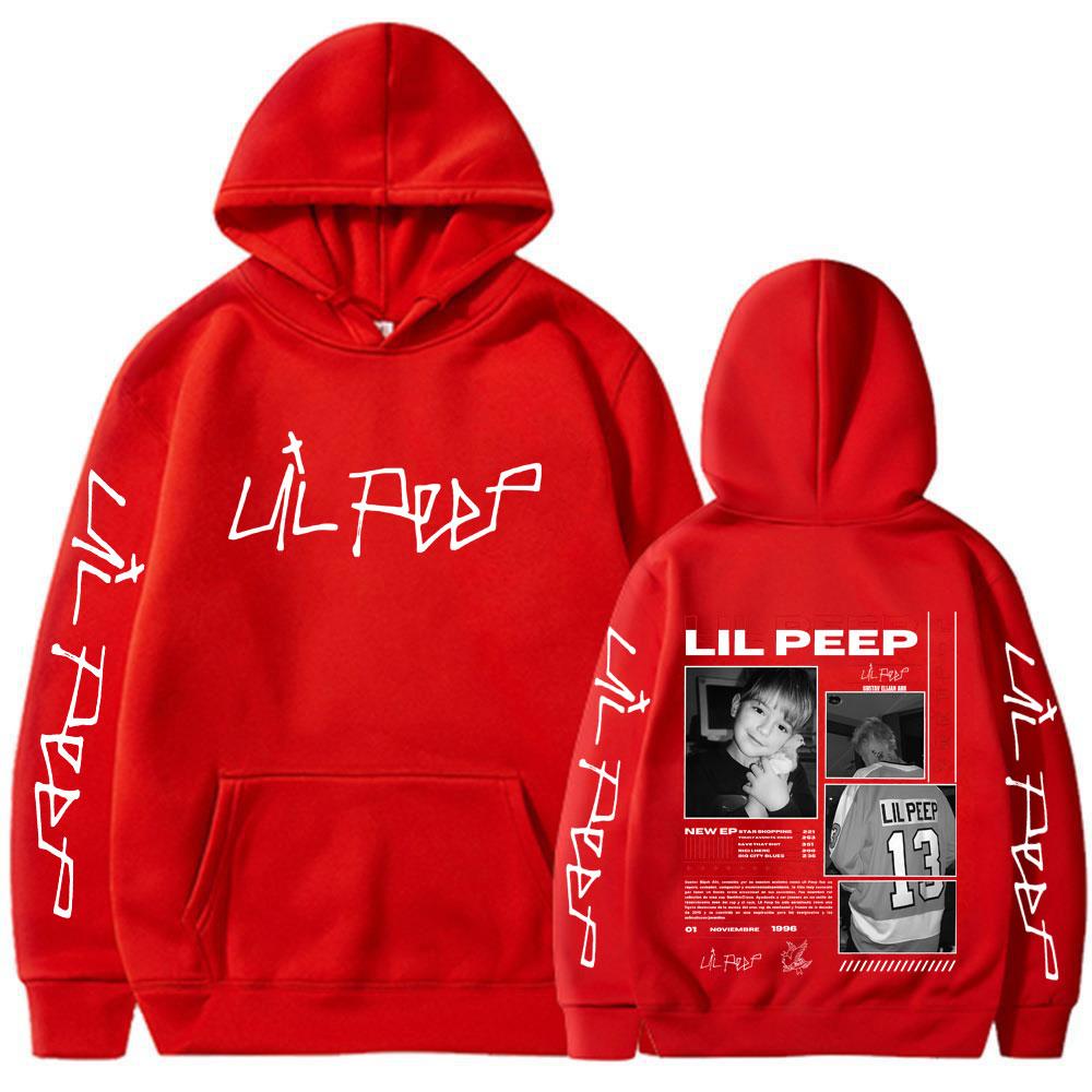 Rapper Lil Peep Hell Boy Crybaby Hoodie Men Women Hip Hop Fashion Oversized Sweatshirt Men's Casual Vintage Pullovers Streetwear
