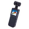 4K HD WiFi Action Camera 180 Degree Rotating Lens Handheld Camera with LED Light APP for Outdoor Sports Travel