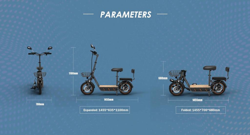 KuKirin C1 Pro 500W Electric Commuter Scooter, 26Ah Battery, 100km Range, Foldable Design