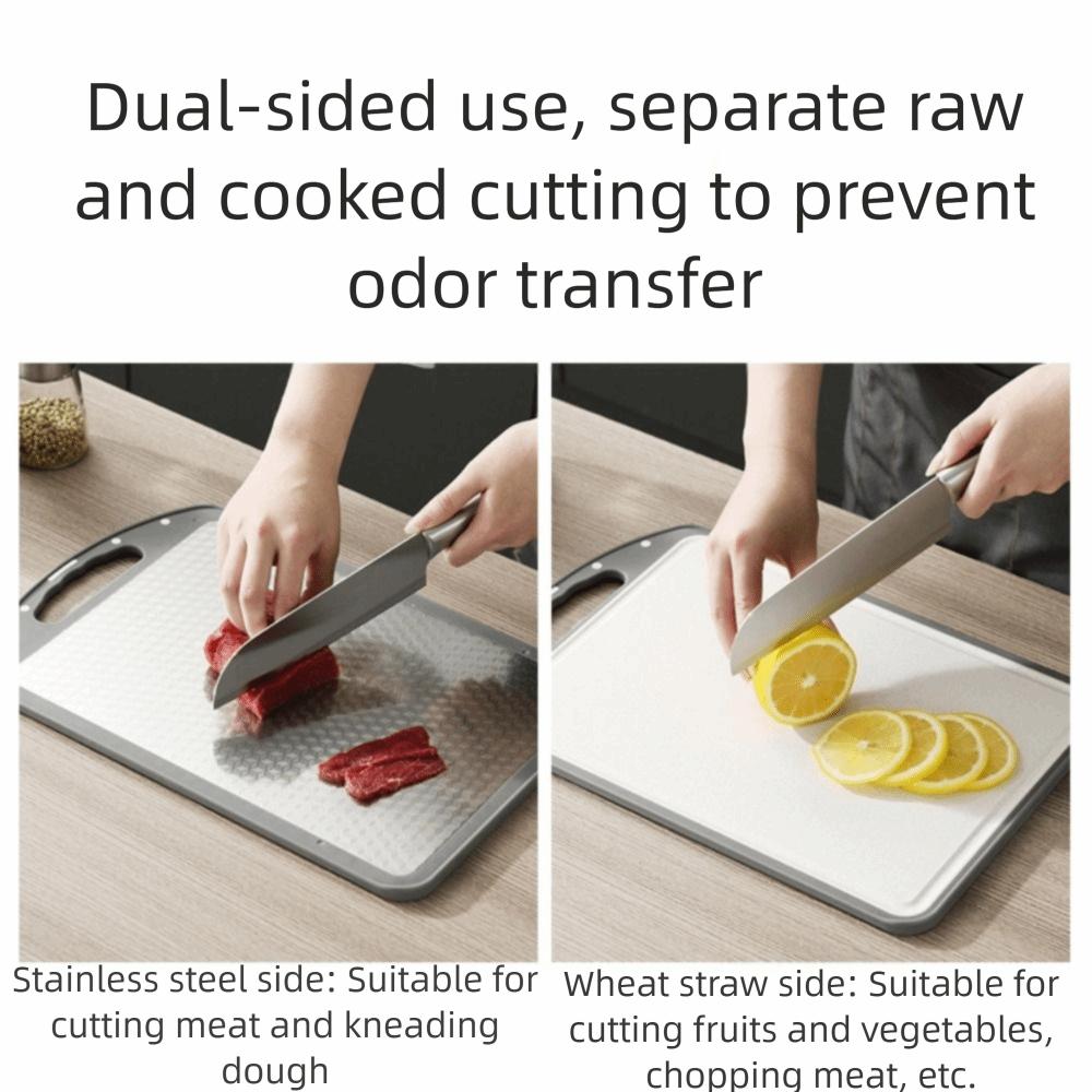 Durable Steel Stainless Steel Cutting Board Portable Design Scratch Resistant Board  Cheese Cutting