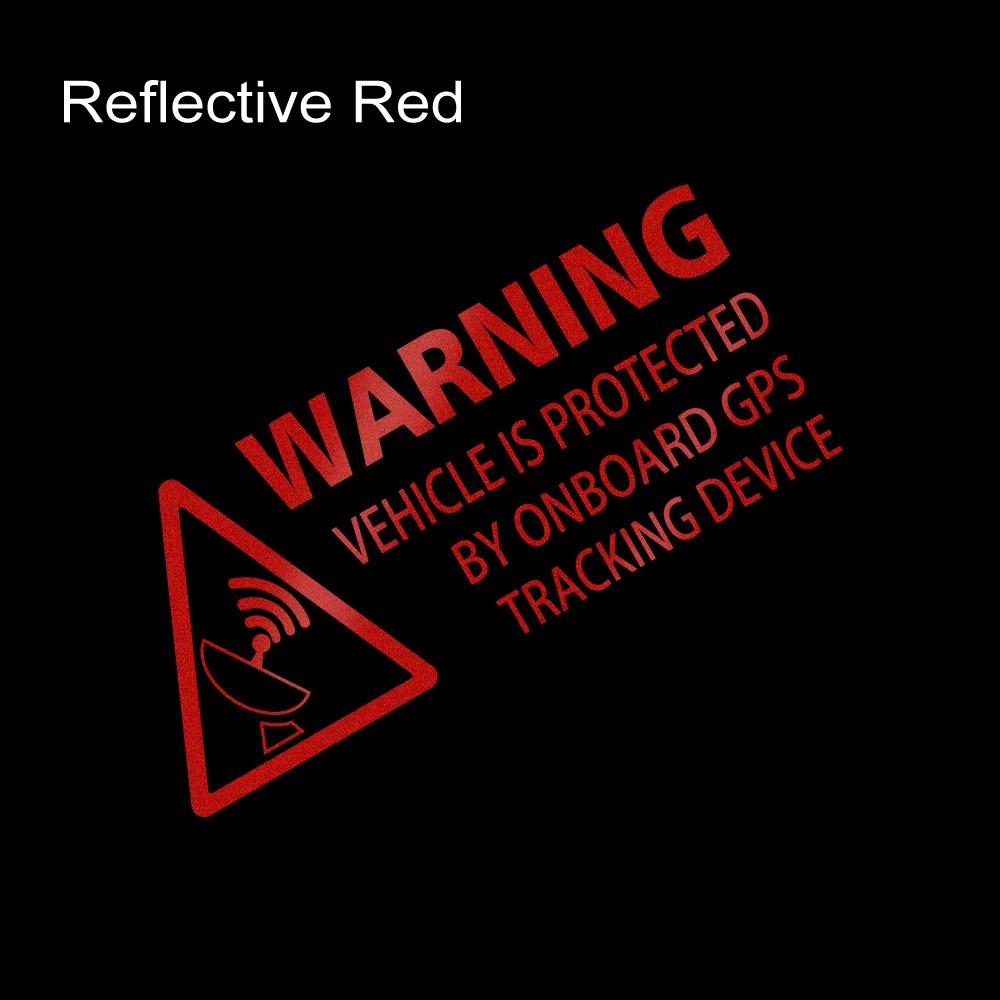 Warning On Board Sticker Car Truck GPS Tracking Device Sign Vinyl Decals Vehicle Van Taxi Boat Safety Anti Theft Protected