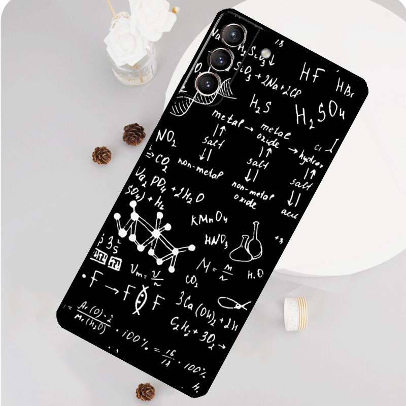 Physics Science Maths Formula Case For Samsung Galaxy S23 FE S20 S21 S22 Ultra S8 S9 S10 Plus Note 10 20 Ultra Soft Cover