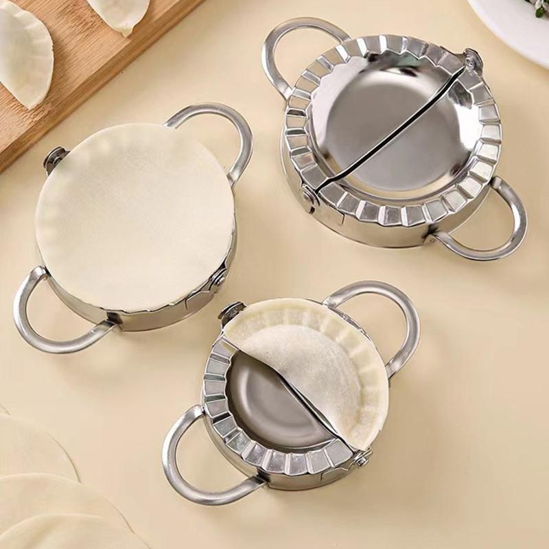 Knödelformer aus Edelstahl, Knödelhautform, Ravioli-Maker-Presse, Kuchenherstellungspresse, Wrapper, Gebäckmaschine, Küchenzubehör