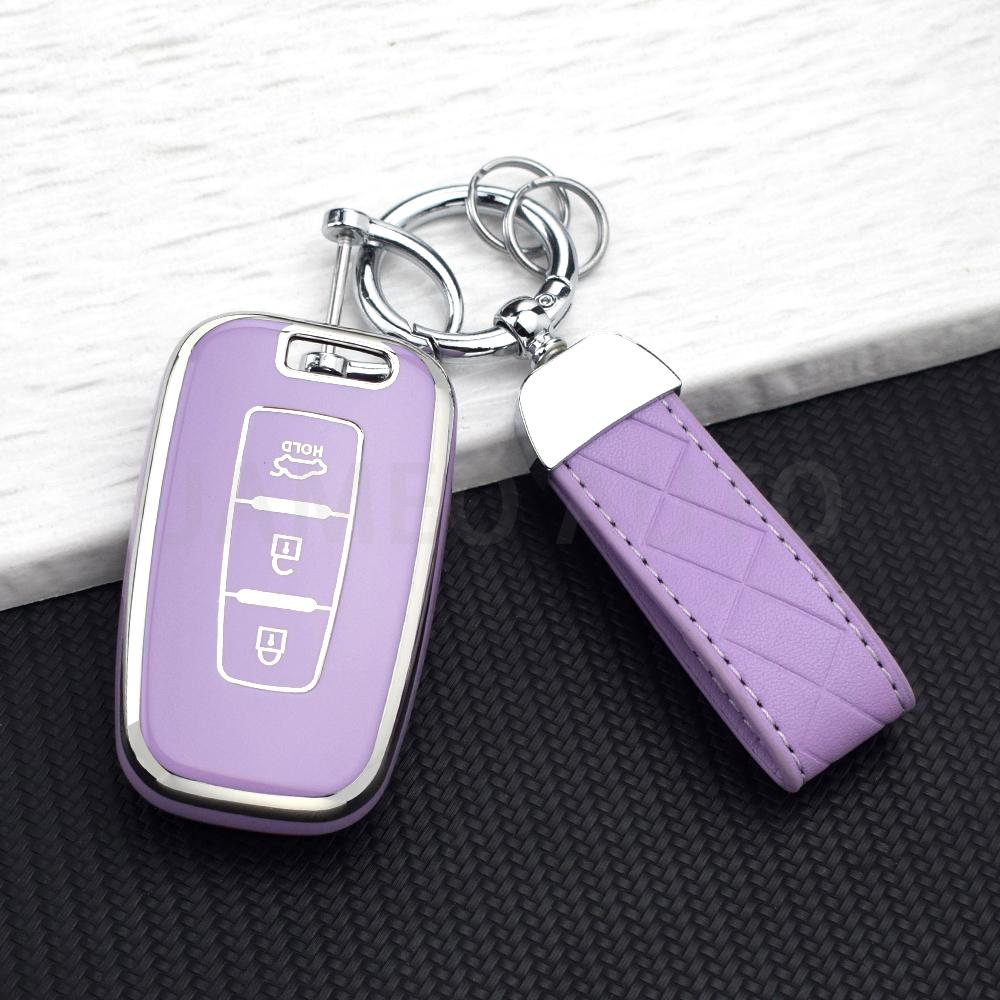 3 Buttons Car Key Case Cover For Kia Hyundai Equus Optima K5 Forte Opirus Rohens Ix35 Soul Sorento Mohave Borrego Key Chains