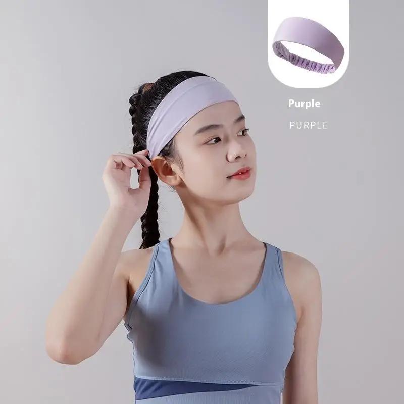 Sports Headband Running Headwear Elasticity Sweat Absorption Headdress Quick-Drying Gym Breathable Sweatbands For Men Women