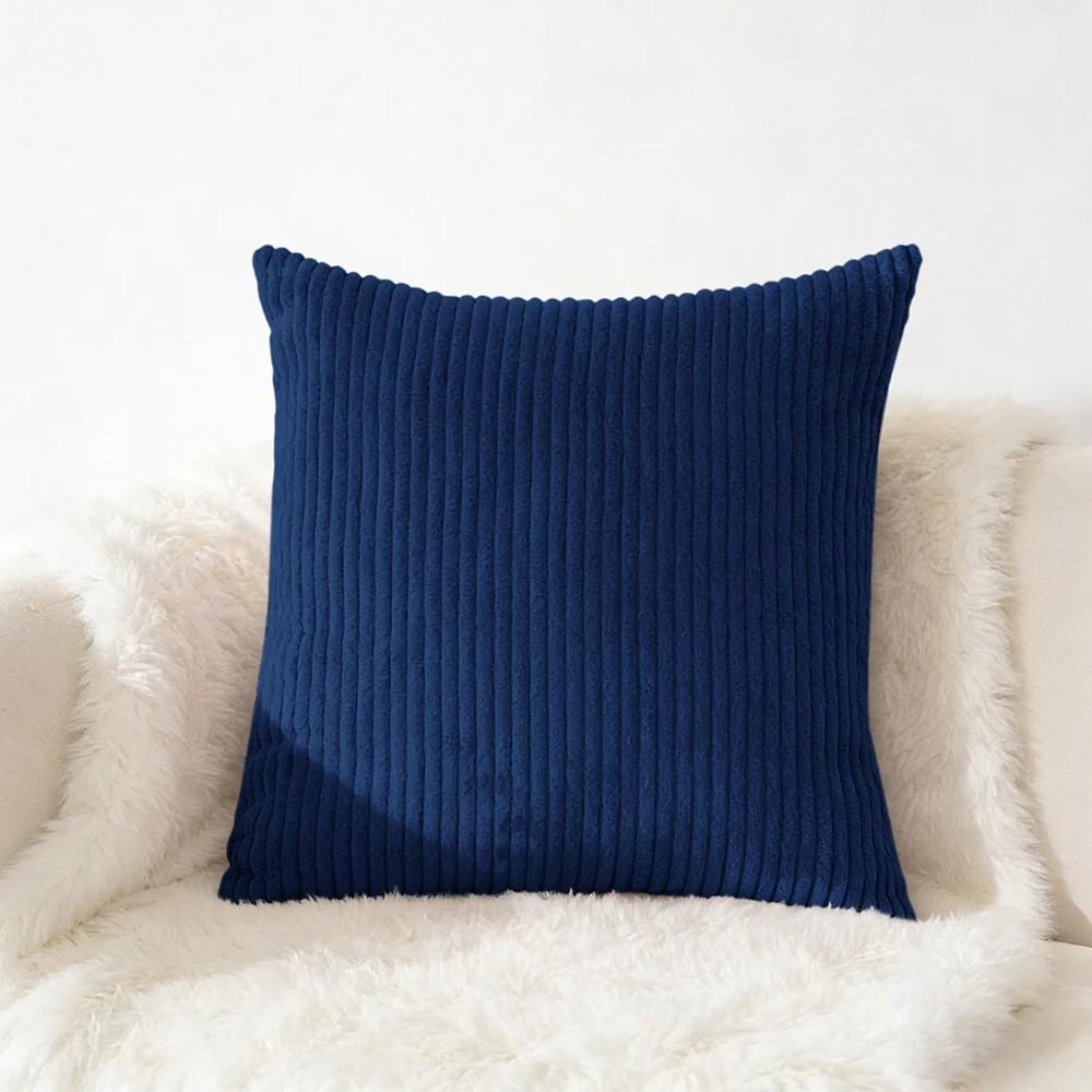 70x70 65x65Large Size Corduroy Pillow Cover Soft Plush Flannel Cushion Cover Fluffy Couch Pillow Case for Sofa Living Room Decor