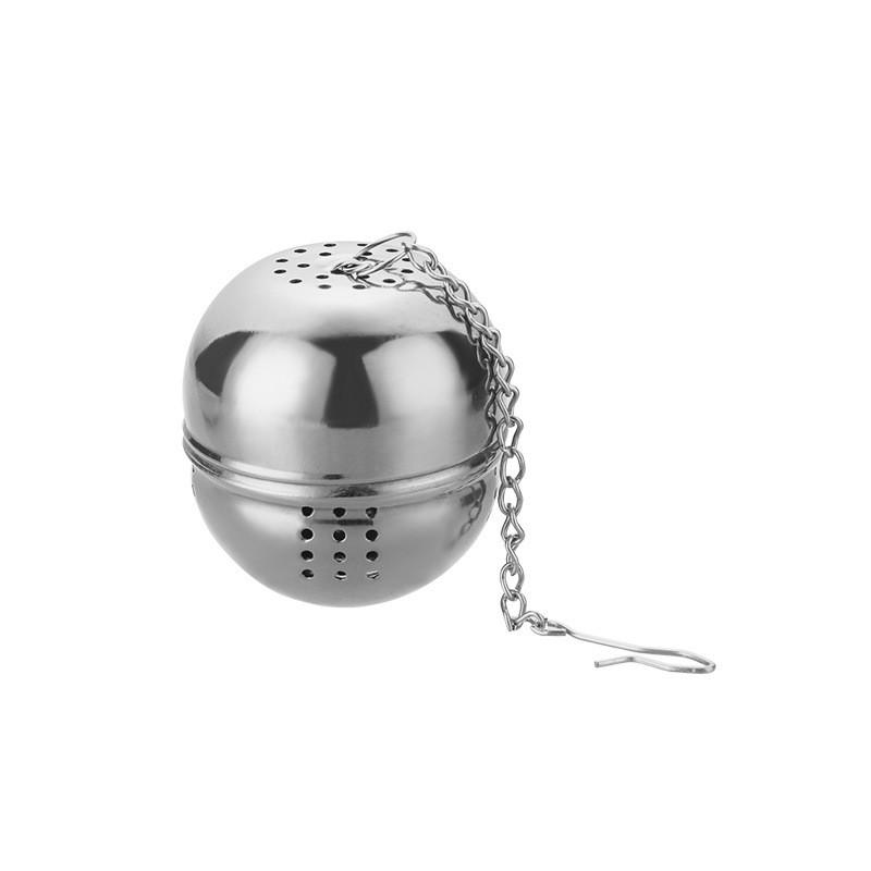Stainless Steel Tea Infuser Tea Leak Mesh Strainer Hot Pot Spices Seasoning Ball Teapot Filter with Chain Kitchen Accessories