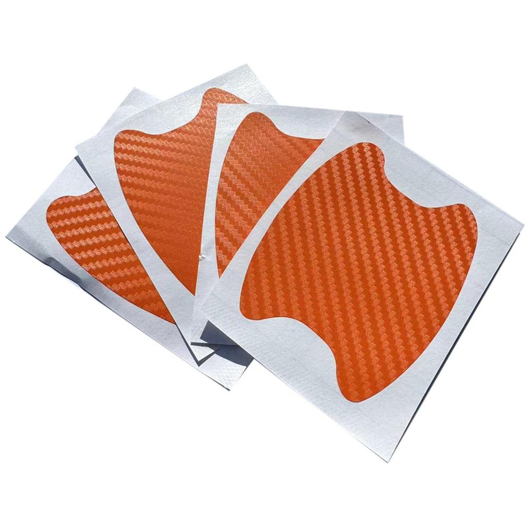 4Pcs/Set Car Styling Mouldings Sticker Car Door Sticker Carbon Fiber Scratches Resistant Cover Auto Handle Film Parts