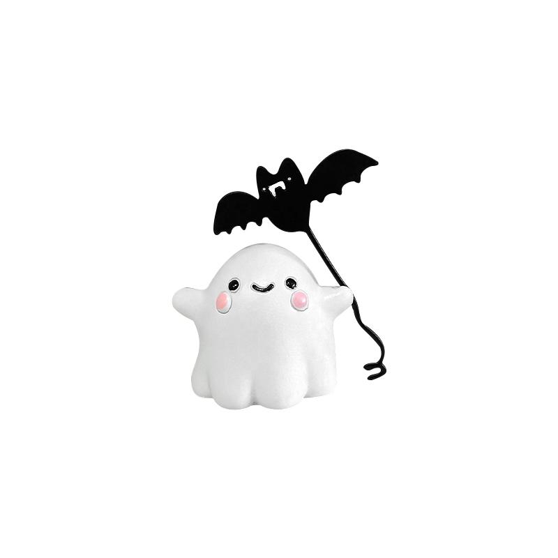 

1Pc: New Cute Halloween Cute Ghost Bat Accessories Ghost Walking Dog Mini Ghost Walking Dog Desktop Party Decoration Party Gifts