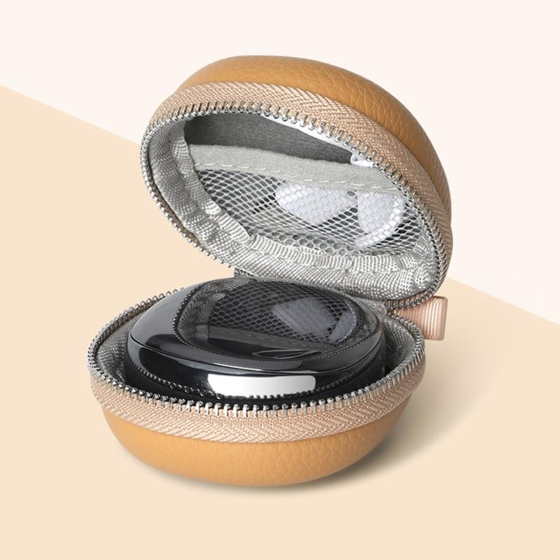 PU Leather Headsets Storage Case Bag DustProof With Mesh Pockets Shockproofs for iFLYBUDS Nano+ Headphones