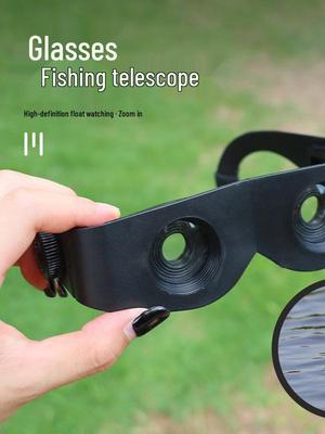 High-Magnification HD Night Vision Fishing Binocular Glasses - Portable Outdoor Float-Watching Binoculars