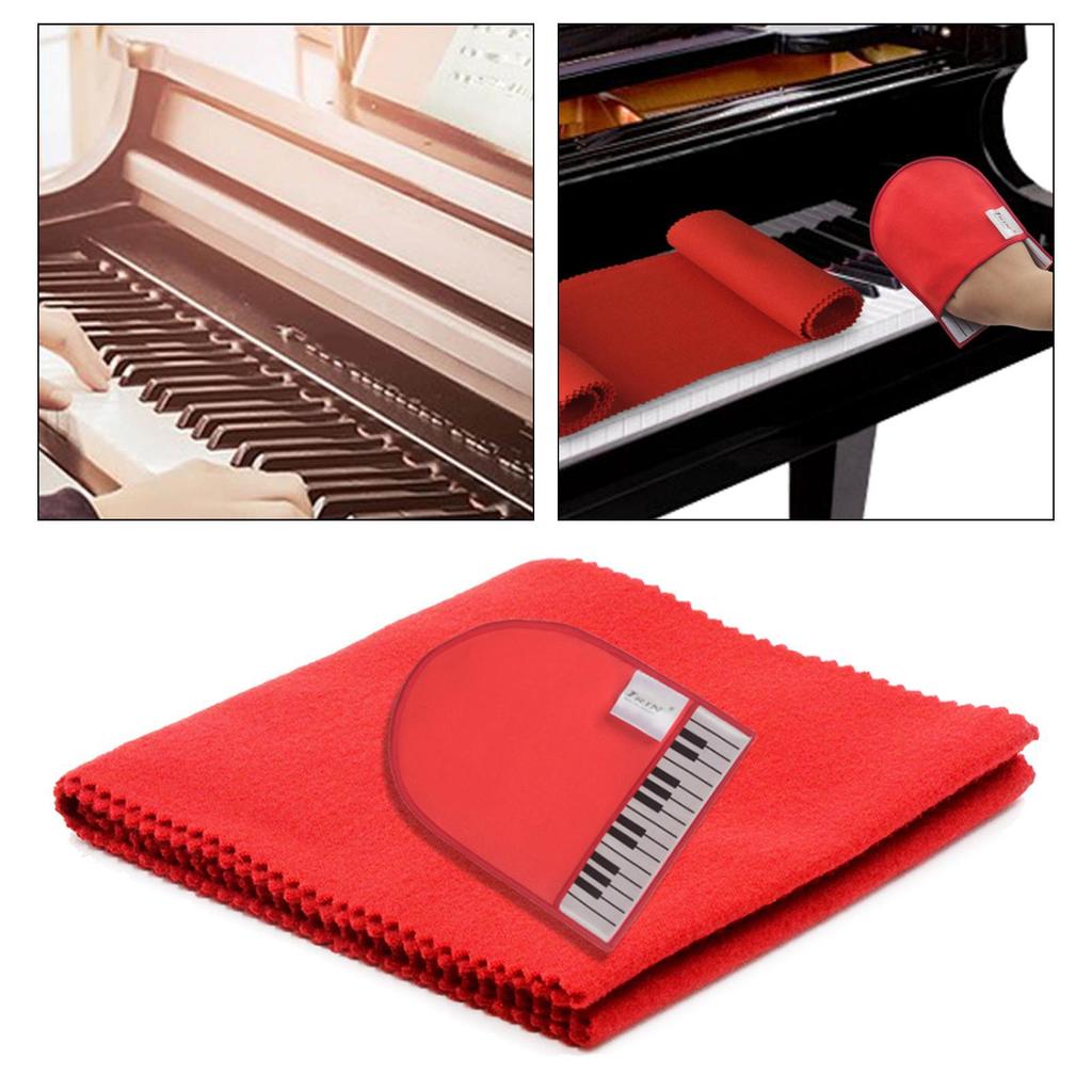 Piano Keyboard Dust Cover Protector Soft Practical Key Cover Cloth for Electric Keyboards Digital Pianos Grand Upright Pianos