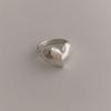 925 Silver Rings For Women Simple Minimalist Retro Heart Open Finger Ring Fashion Band Female Bijoux Gift