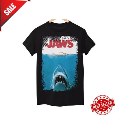 Vintage Retro Jaws Unisex Classic Movie Poster T-Shirt, - Fan Shirt HOT ITEM Unisex T-Shirt