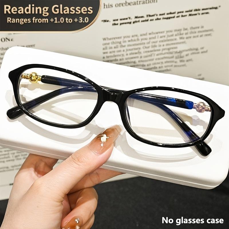 Elegant Anti-Blue Light Reading Glasses Stylish Rectangular Frame High-Definition Lenses Comfortable Portable