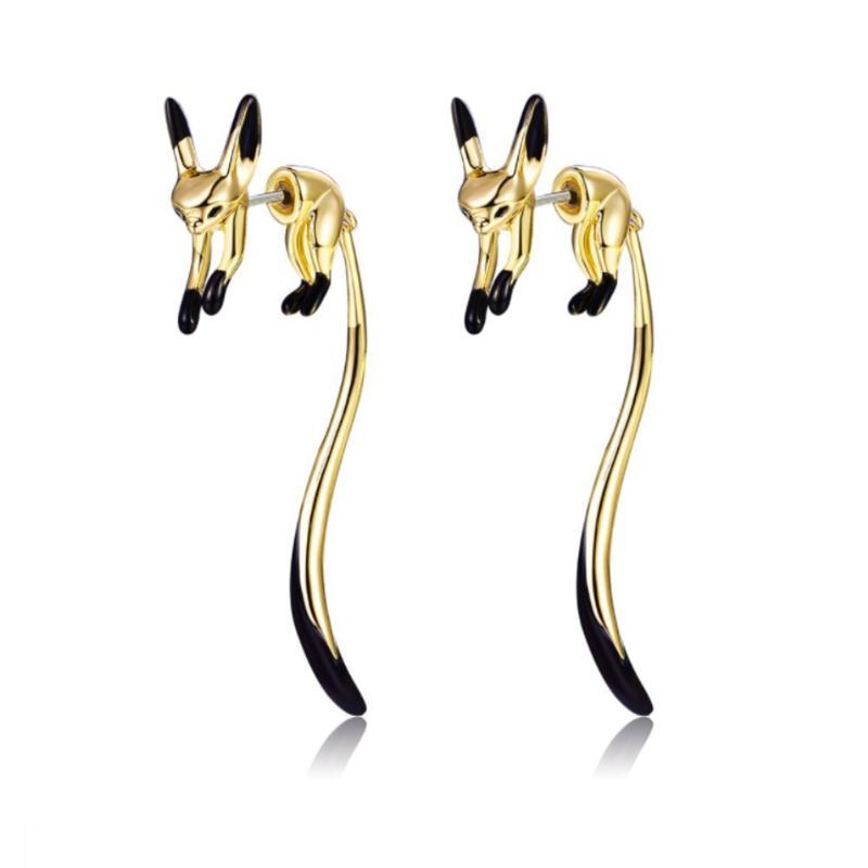 Fox Earrings Jewelry Ear Elegant Earbob Dangle Lightweight Comfortable Ear Alloy Earring Pendants Women Girls Gift