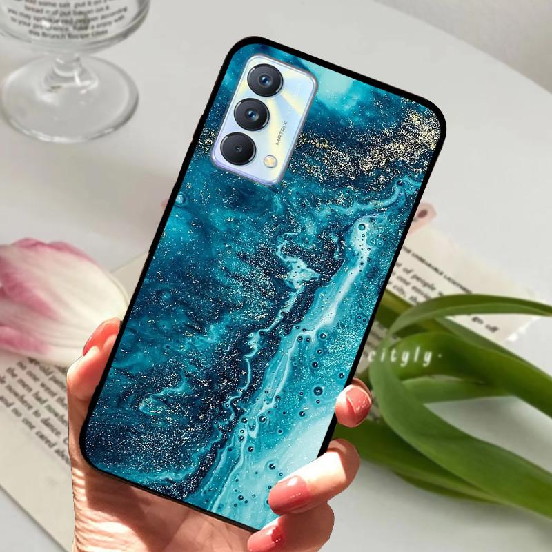 For cover Realme GT Master Case Edition Animal Cartoon Soft Silicone Funda for Realme GT Master Explorer Phone Cover Black Coque