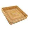 Rattan Tray Tabletop Organization Hand Woven Snack Storage Basket Multifunctional Serving Tray M