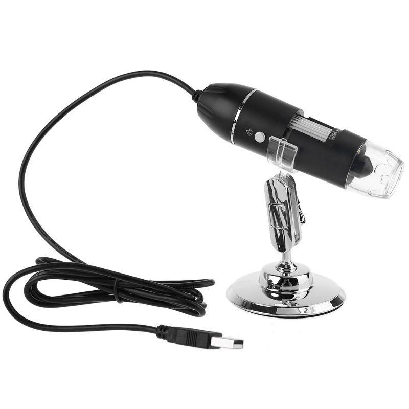 652F Digital Camera Microscope 1600X Magnification for Androids PC Type-C Micro-USB Cell Phones USB Magnifier Built in 8 LED
