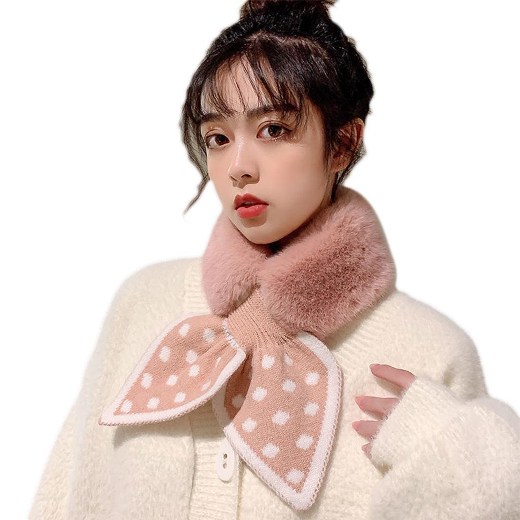 Neck Warmers For Women False Collar Women Fake Rabbit Fur Collar Scarf Women