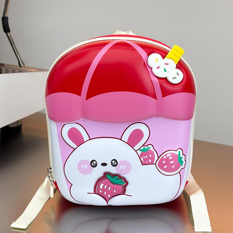 Backpack Childrens Rabbit Cartoon Bag Zipper Style Adjustable Strap Shoulder