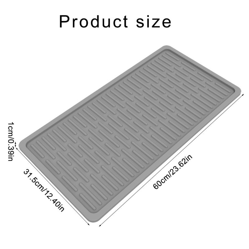 Cats Litter Trapping Mats for Indoor Silicone Waterproof Dog Bowl Placemat Antislip Cats Treats Pad Feeders Mats Pet Supply
