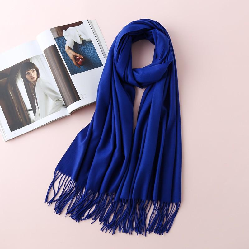 Women's High-End Red Imitation Cashmere Knit Shawl - Versatile & Fashionable