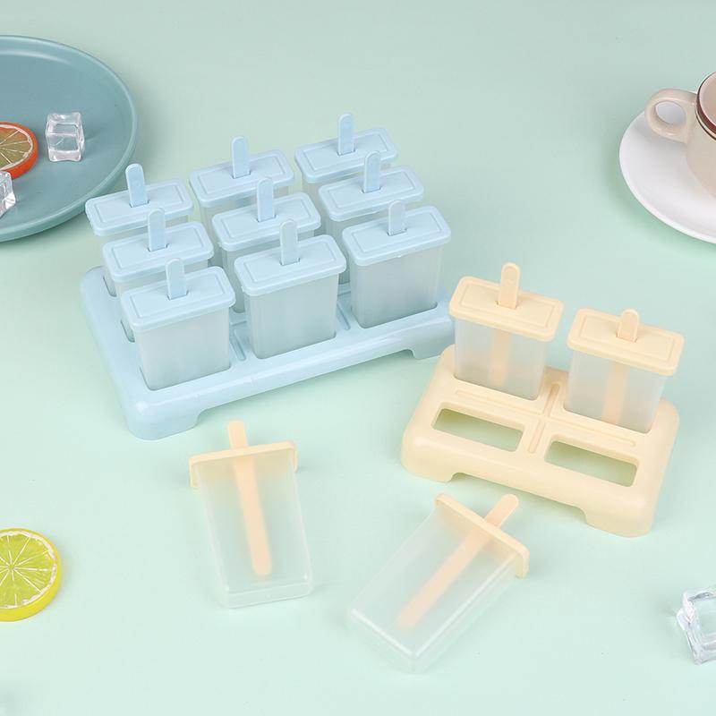 Iskrem Popsicle Form DIY Iskremmaskin Hjemmelaget Isboks Med Plastpinne Ispinneform Isbitbrett Kjøkkenredskaper