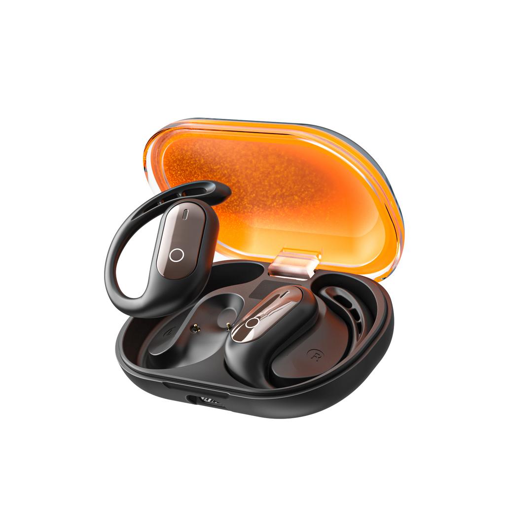 Luminous Quicksand Bluetooth 5.4 Earphones Real-time AI Translation Headset Night Light Flowing Hanging Wireless Headphone NEC Noise Reduction Earbuds